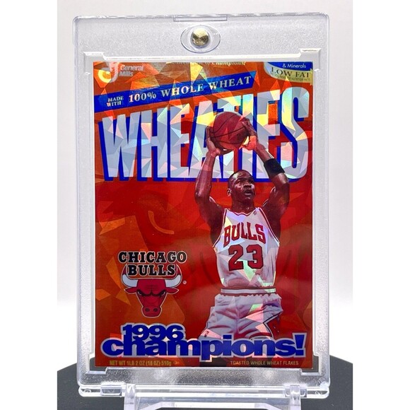 6 Card Michael Jordan SP Wheaties Cracked Ice Holographic Custom Card Set 90s - Picture 2 of 7